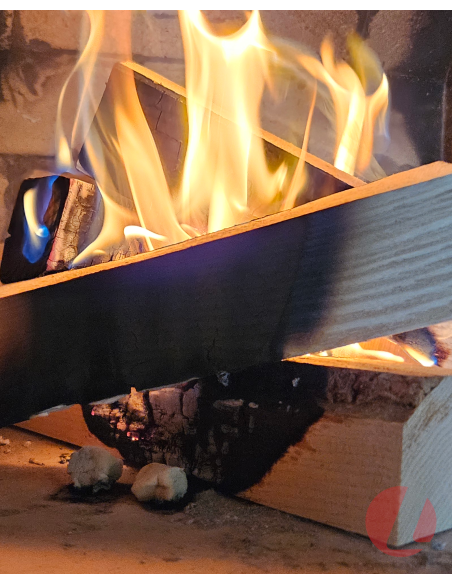 Kiln dried ash firewood in a box (30 cm, 36 pcs.)