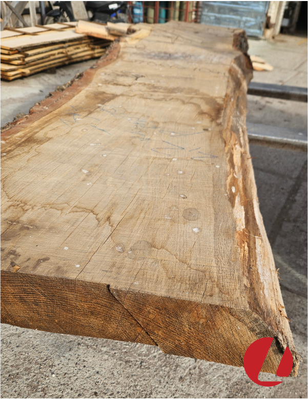Kiln dried oak thick board (10x50x312 cm)