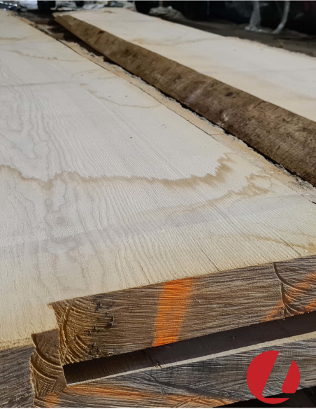 Kiln dried ash thick boards "I" (50 x XX x 3000 mm)