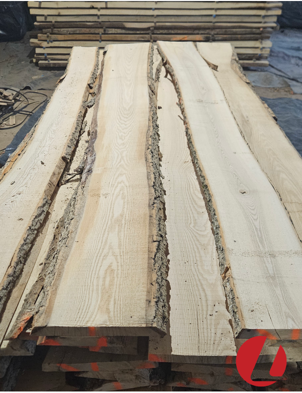 Kiln dried ash boards, planks "MIX" (25 mm)