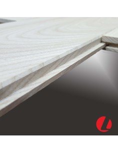 Natural ash massive parquet flooring 2